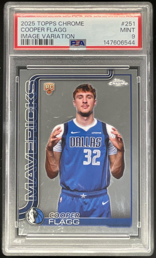 2025-26 Topps Chrome Image Variation #251 Cooper Flagg RC SSP PSA 9