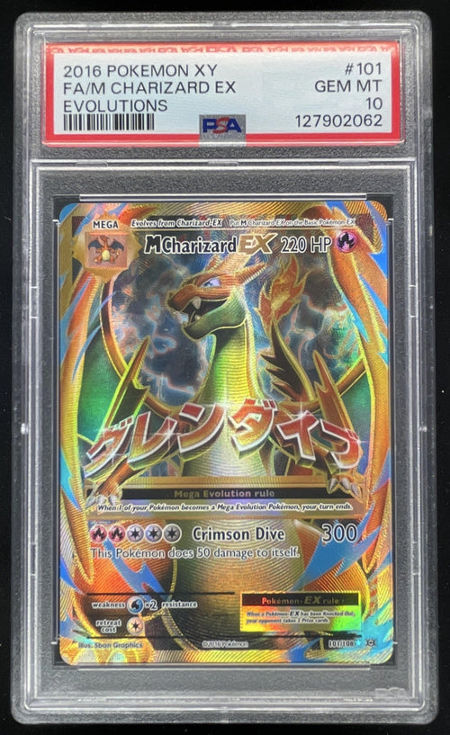 2016 Pokemon XY Evolutions #101/108 M Charizard EX PSA 10