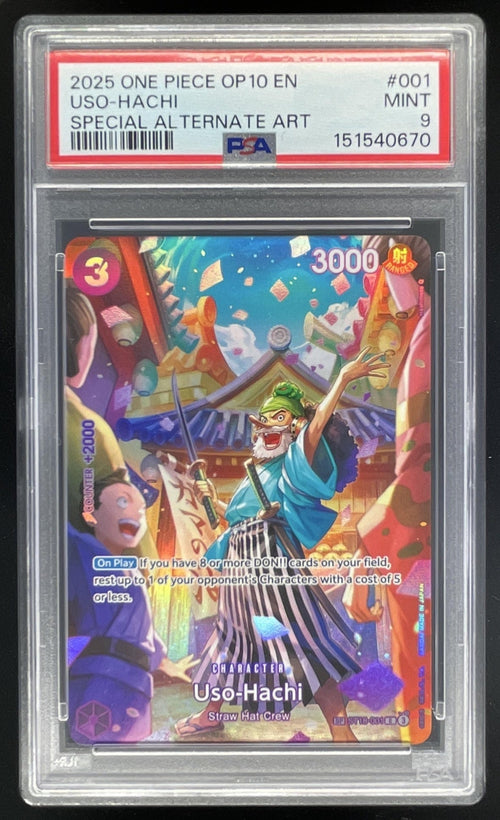 2025 One Piece Uso-Hachi SP - Royal Blood OP10 PSA 9
