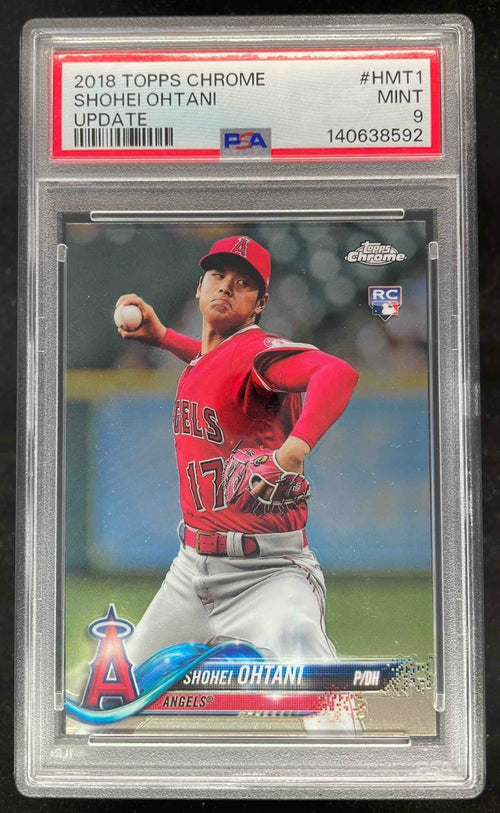 2018 Topps Chrome Update #HMT1 Shohei Ohtani RC PSA 9