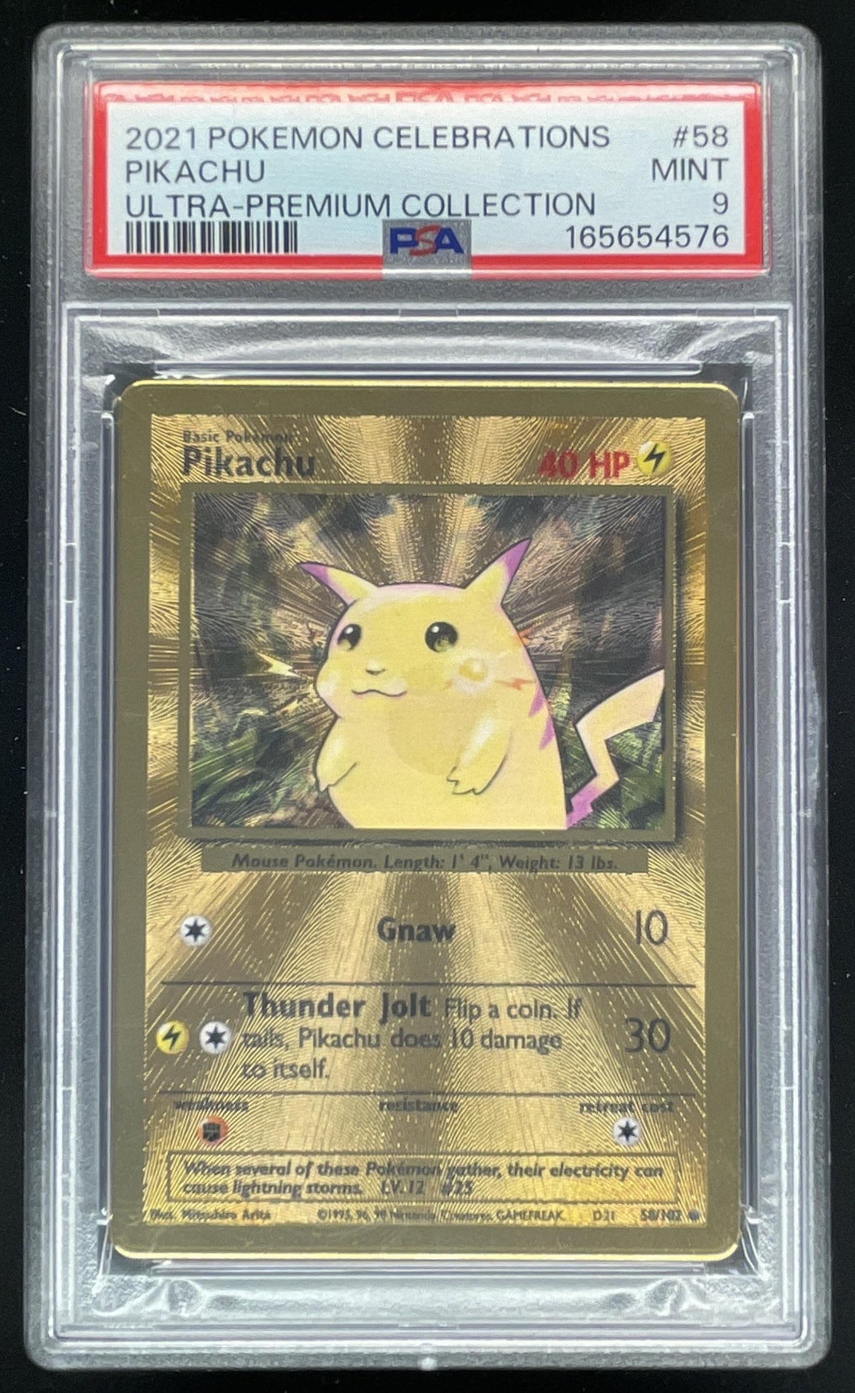 2021 Pokemon Celebrations Ultra Premium Col. #58/102 Pikachu PSA 9