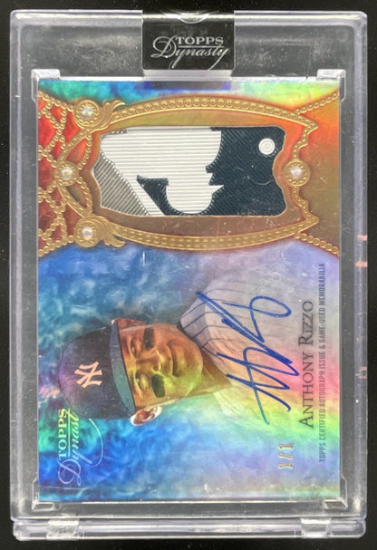 2022 Topps Dynasty Autographed Patch Gold #DAP-ARI1 Anthony Rizzo Auto 1/1