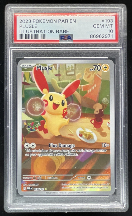 2023 Pokemon SV Paradox Rift #193/182 Plusle PSA 10