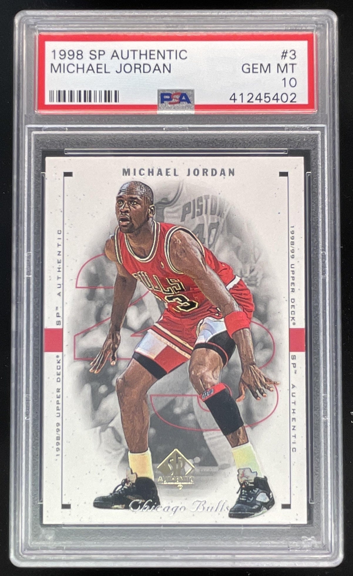 1998-99 SP Authentic #3 Michael Jordan PSA 10