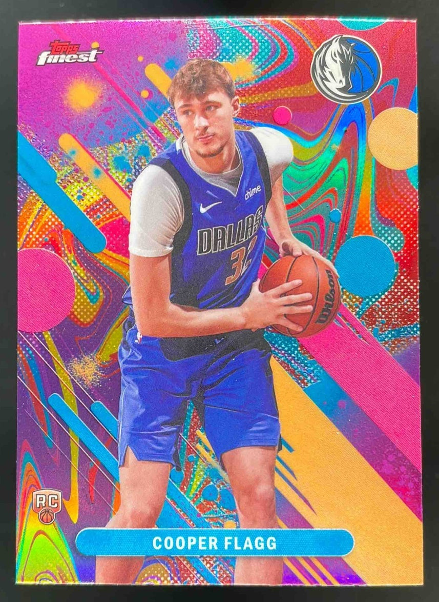 2025-26 Topps Finest Common Oil Spill Refractor #1 Cooper Flagg RC