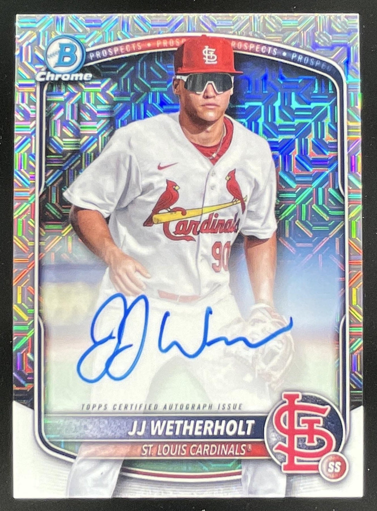 2025 Bowman Chrome Prospect Mega Box Refractors #BMA-JW JJ Wetherholt RC Auto