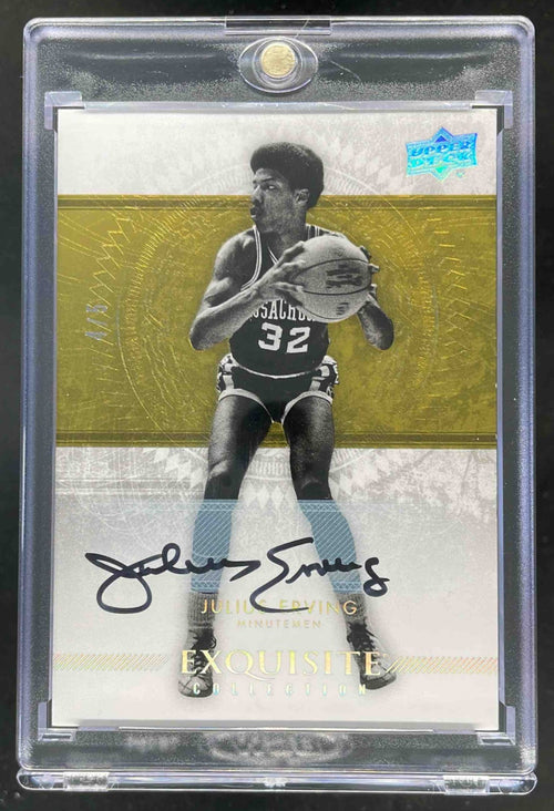 2013-14 Upper Deck Exquisite Signatures #46 Julius Erving Auto /5
