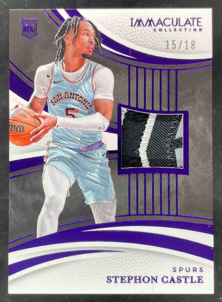 2024 Panini Immaculate Collection Rookie Patches FOTL #143 Stephon Castle RC /18