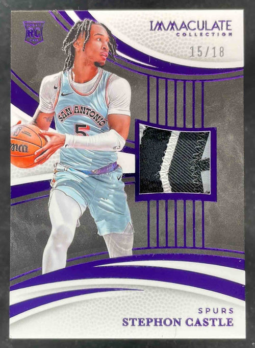 2024 Panini Immaculate Collection Rookie Patches FOTL #143 Stephon Castle RC /18