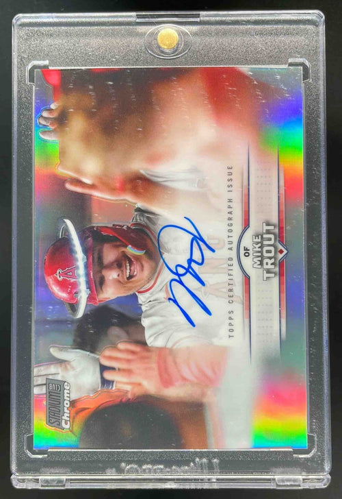 2025 Topps Stadium Club Chrome Autograph #SCCA-MT Mike Trout Auto