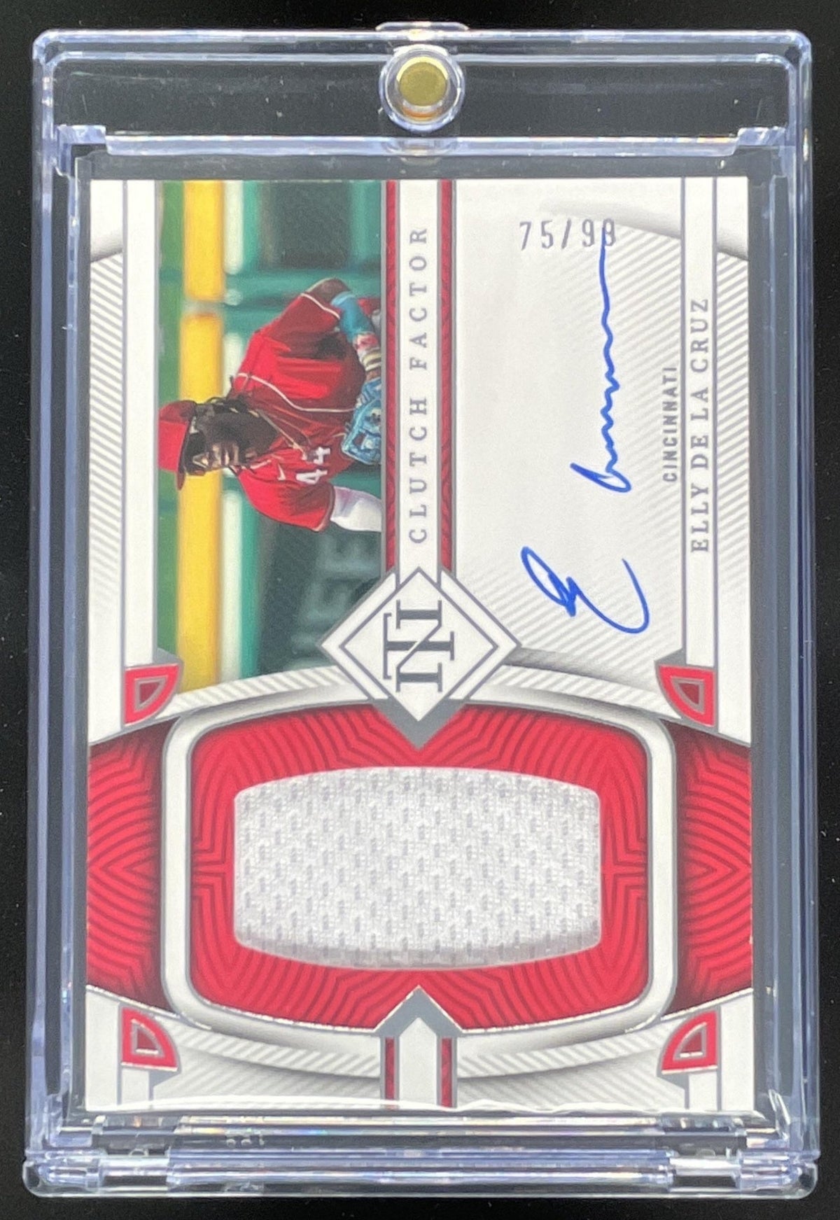 2023 Panini National Treasures Clutch Factor #CFS-ED Elly De La Cruz Auto /99