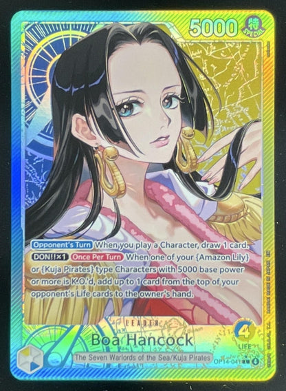 One Piece Boa Hancock - OP14-041 (Alternate Art) - The Azure Sea's Seven (OP14)