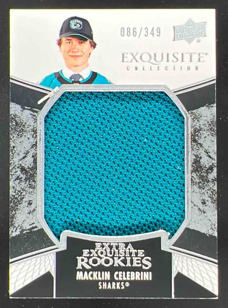 2024 Black Diamond Exquisite Collection Extra Jersey Macklin Celebrini RC /349