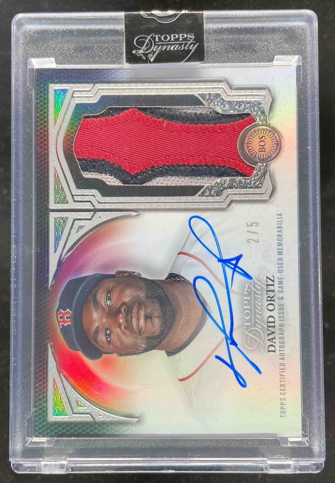 2023 Topps Dynasty Autographed Patch Silver #DAP-DO2 David Ortiz Auto /5