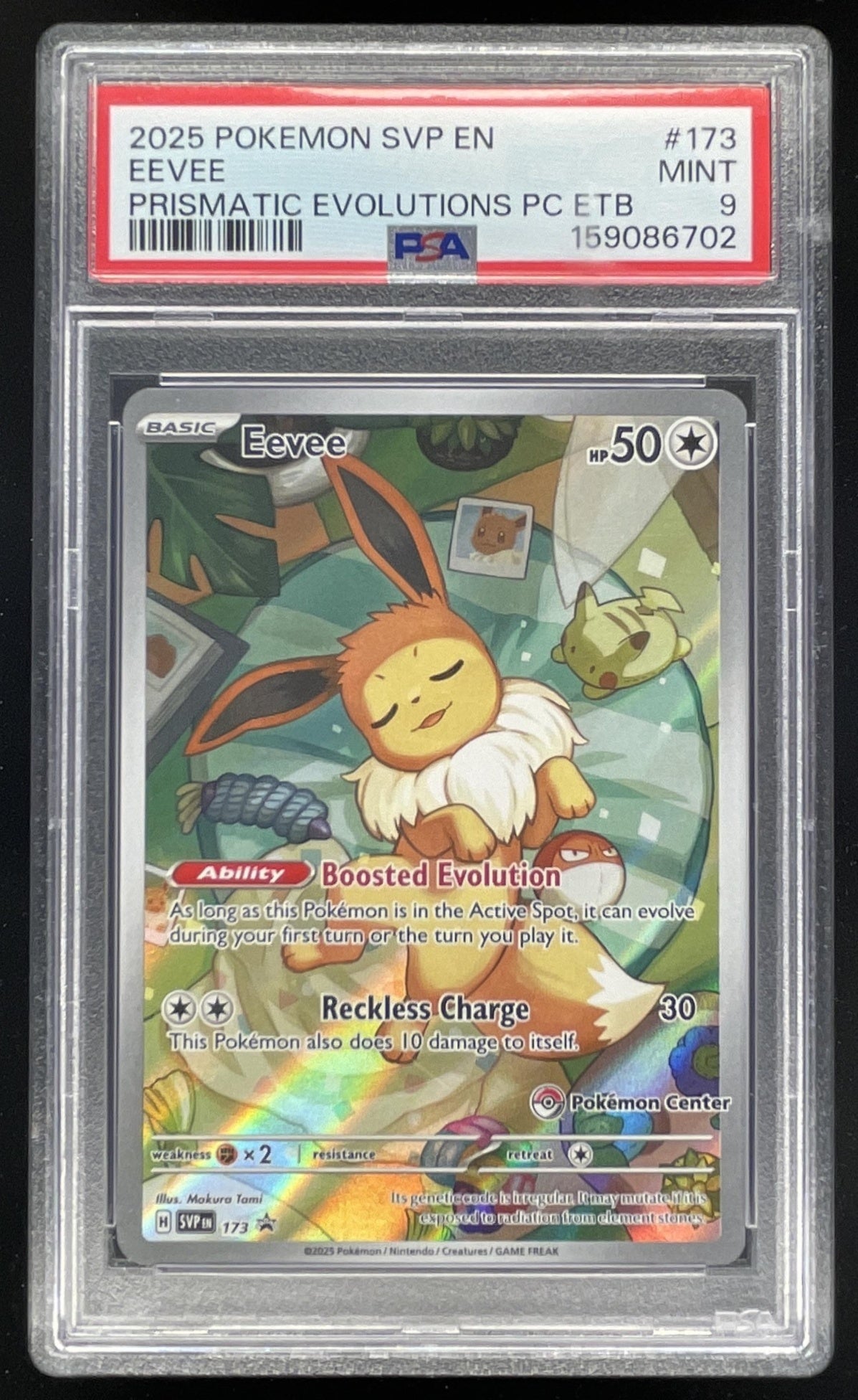 2025 Pokemon SV Black Star Promos Promos #173 Eevee PSA 9