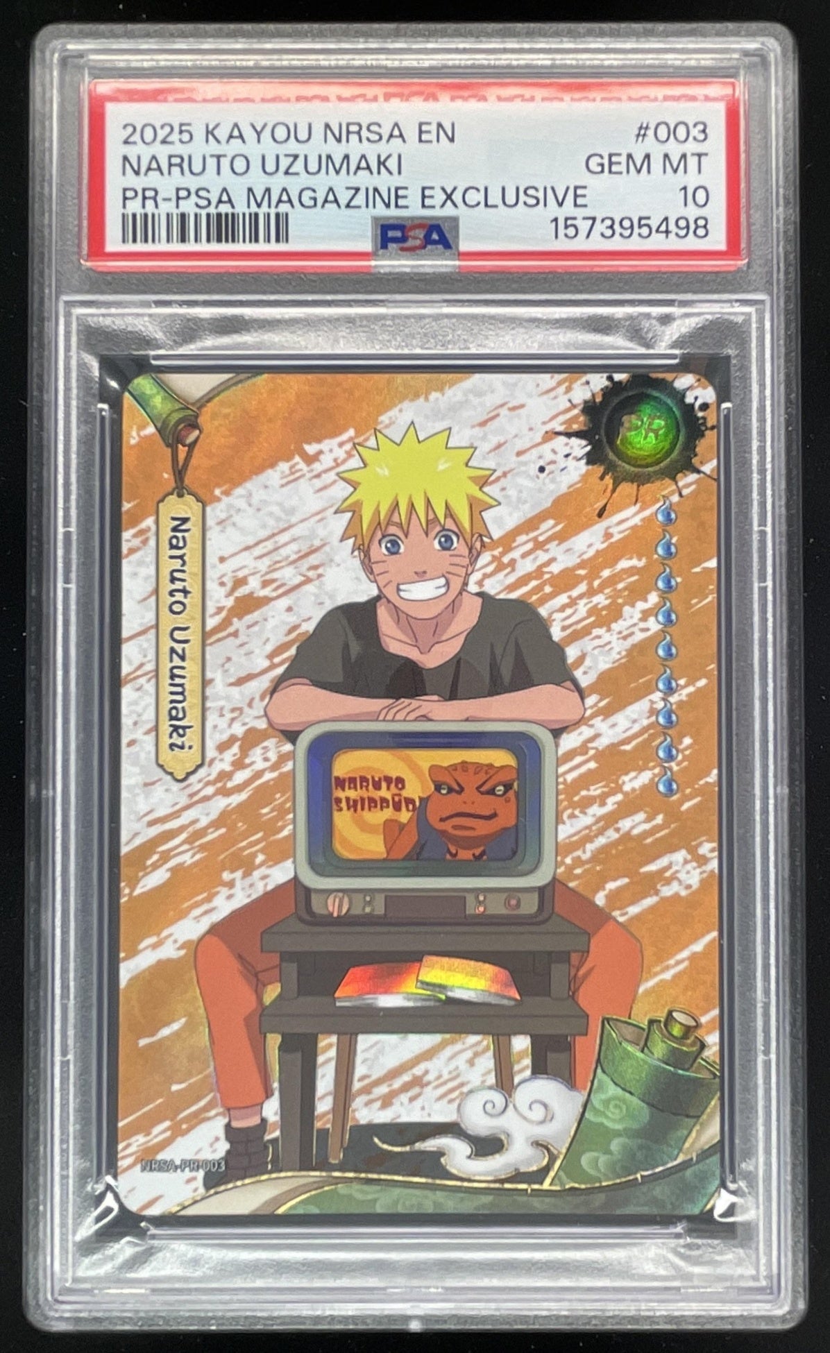 2025 Kayou NRSA PSA Magazine Exclusive #NRSA-PR-003 Naruto Uzumaki PSA 10