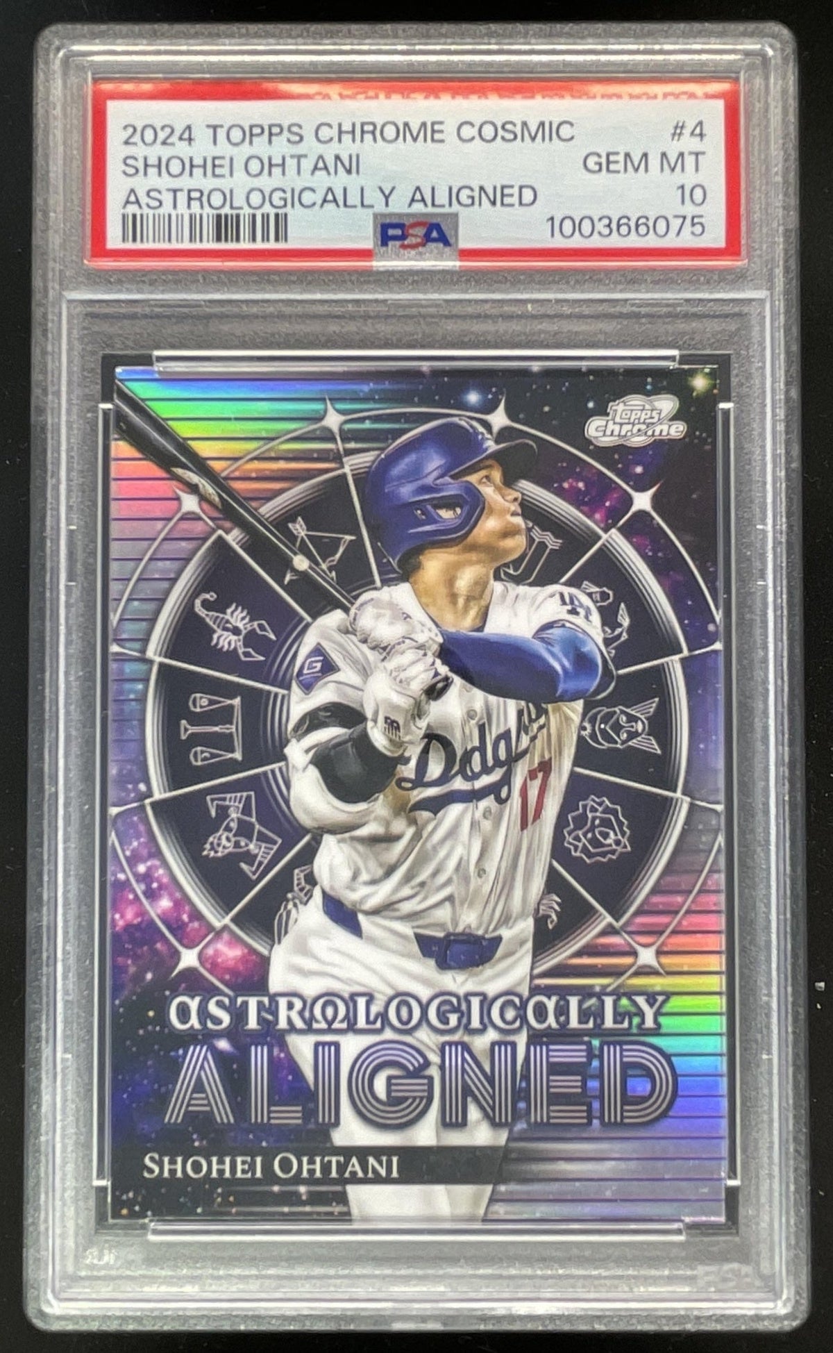 2024 Topps Cosmic Chrome Astrologically Aligned #AA-4 Shohei Ohtani PSA 10