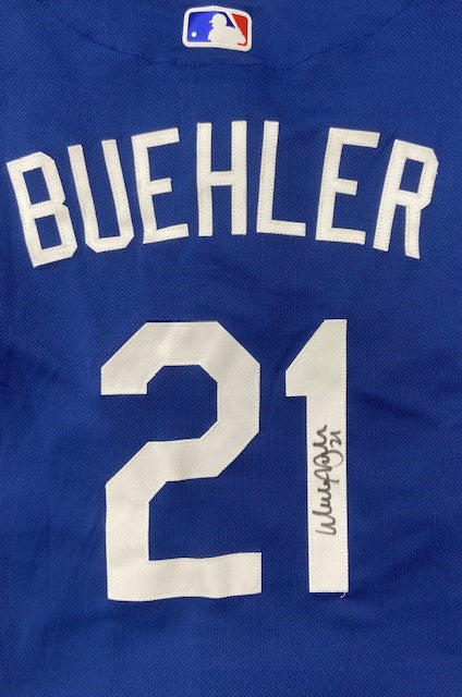 Walker Buehler Autographed Blue Authentic Dodgers Jersey
