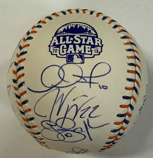 2013 All Star Game Logo Team Signed Baseball - Trout's House