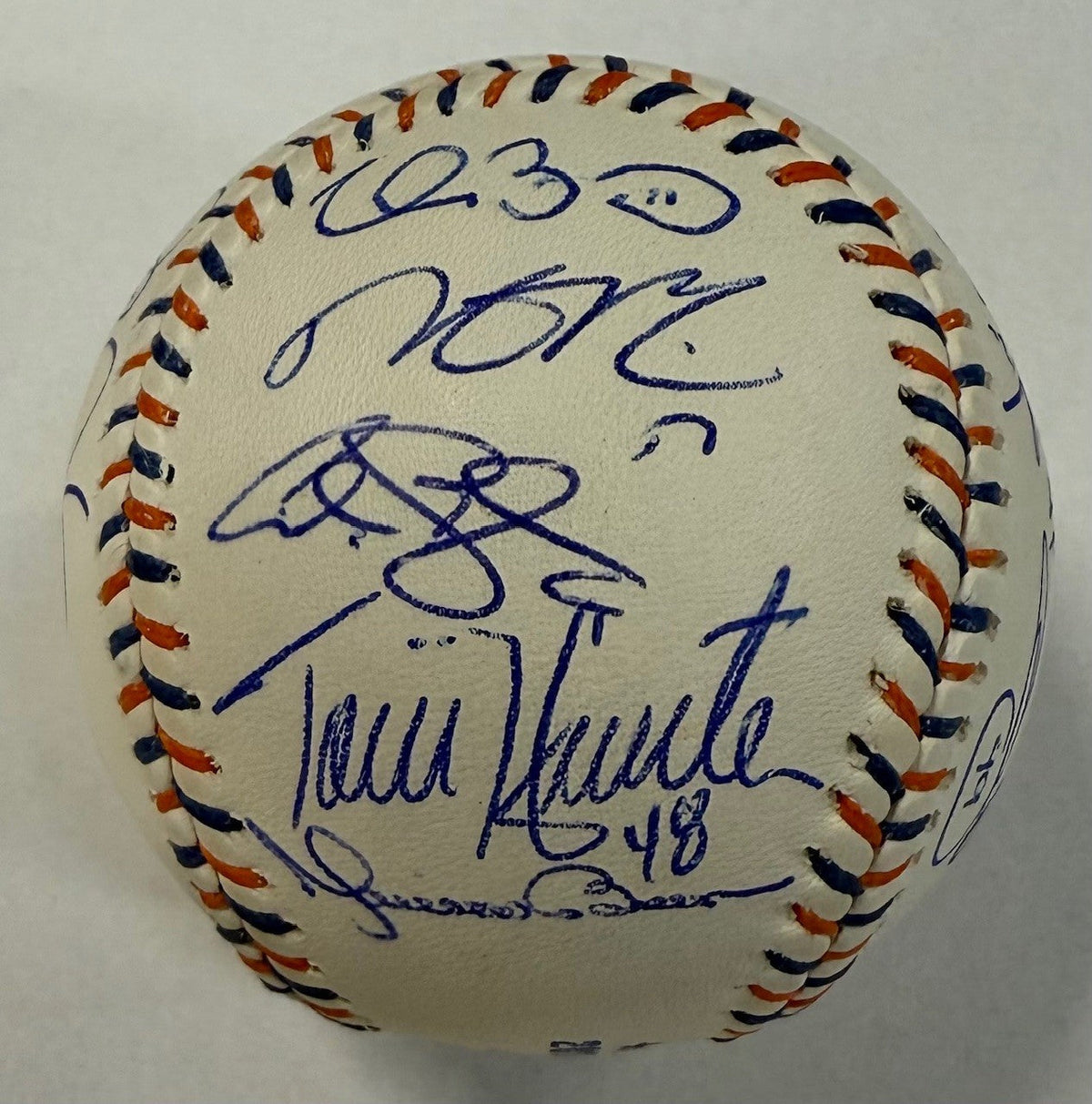 2013 All Star Game Logo Team Signed Baseball - Trout's House