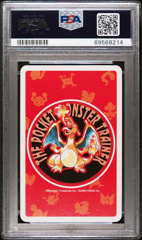 1996 Pokemon Red Version Playing Cards Charmander #004 Ace of Clubs PSA 10