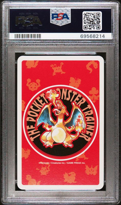 1996 Pokemon Red Version Playing Cards Charmander #004 Ace of Clubs PSA 10