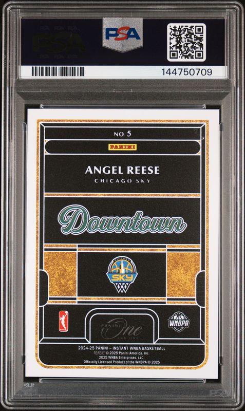 2024 Panini Rookie Royalty WNBA Downtown Angel Reese #5 PSA 10