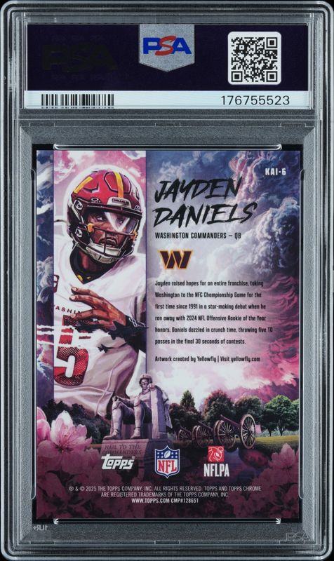 2025 Topps Chrome Kaiju Jayden Daniels #6 PSA 9