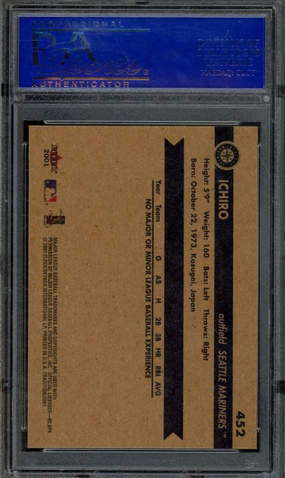 2001 Fleer Ichiro #452 PSA 10