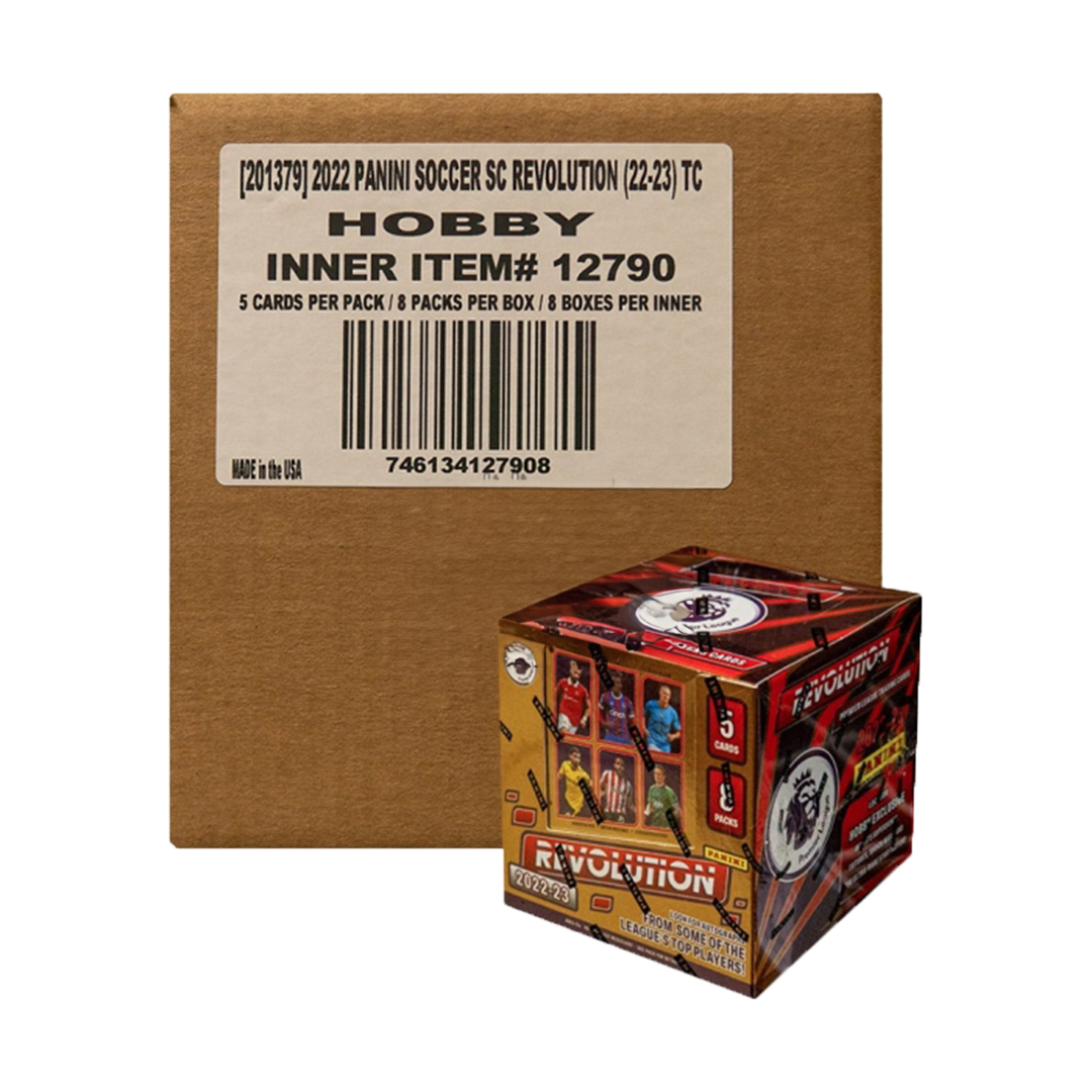 2022-23 Panini Revolution Soccer Hobby 8 Box Case