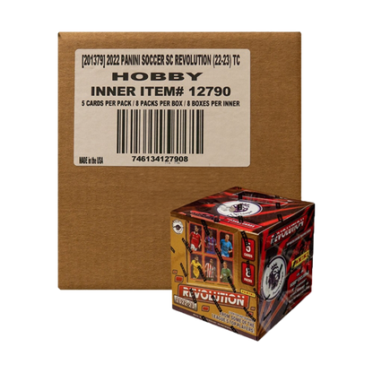 2022-23 Panini Revolution Soccer Hobby 8 Box Case