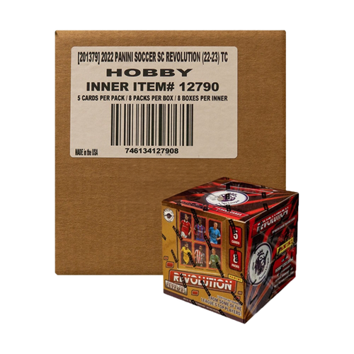 2022-23 Panini Revolution Soccer Hobby 8 Box Case
