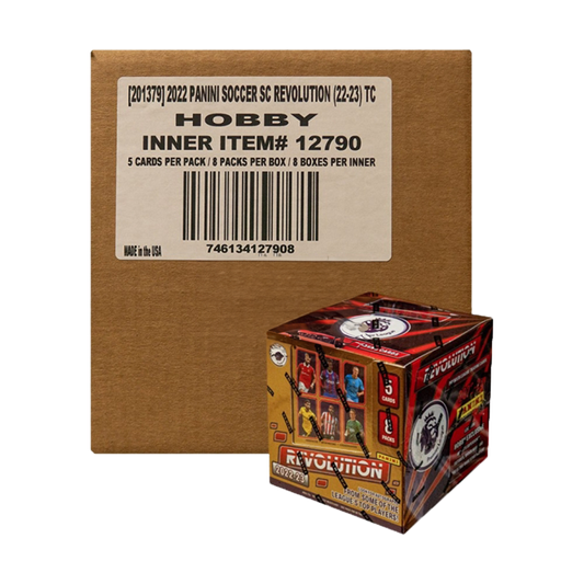 2022-23 Panini Revolution Soccer Hobby 8 Box Case