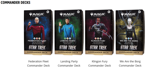 Magic the Gathering - Star Trek - Commander Decks (Set of 4)