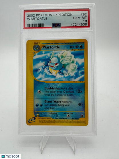2002 Pokemon Expedition Wartortle #92 PSA 10