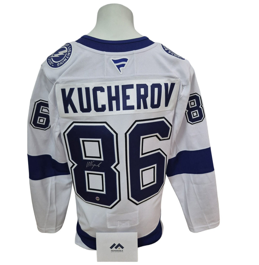 Chandail officiel Fanatics Premium signé - Nikita Kucherov extérieur Memorable coa