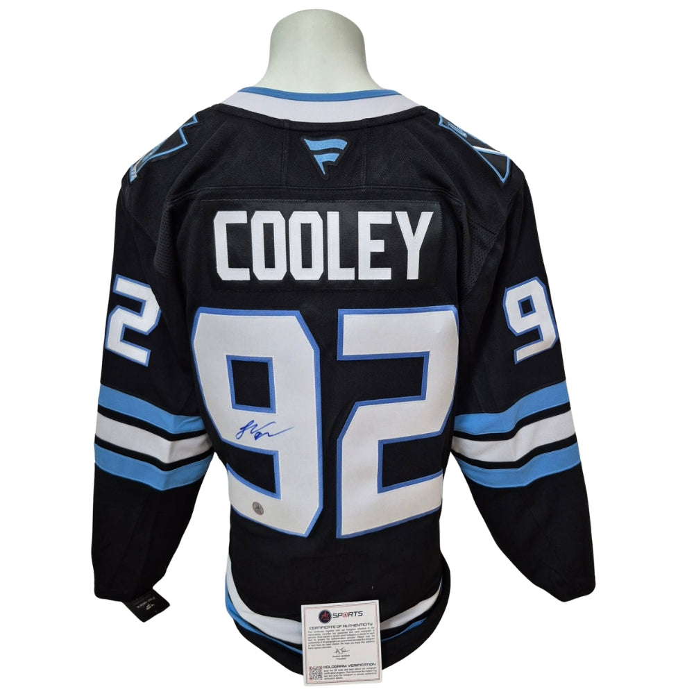 Chandail officiel Fanatics Premium signé - Logan Cooley domicile AJS coa