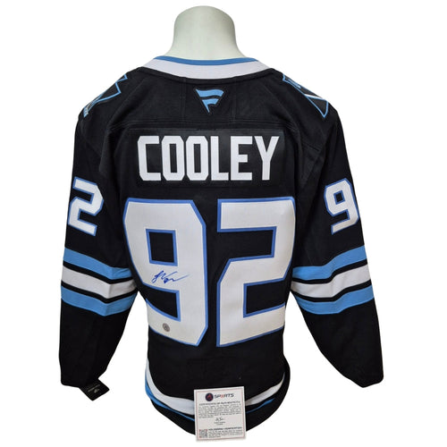 Chandail officiel Fanatics Premium signé - Logan Cooley domicile AJS coa