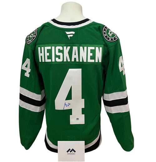 Chandail officiel Fanatics Premium signé - Miro Heiskanen domicile Memorable coa