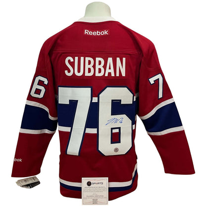 Chandail officiel Reebok signé - PK Subban domicile AJs coa