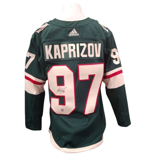 Chandail officiel Adidas signé - Kirill Kaprizov domicile AJs coa