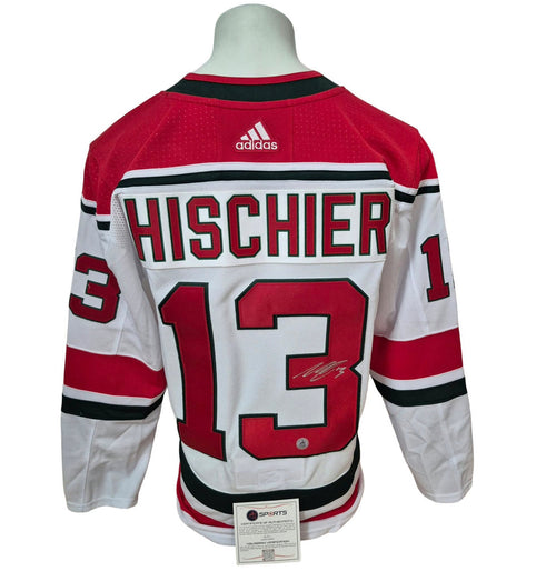 Chandail officiel Adidas signé - Nico Hischier alternate AJS coa