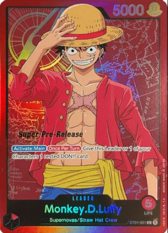 Monkey D. Luffy One Piece trading card