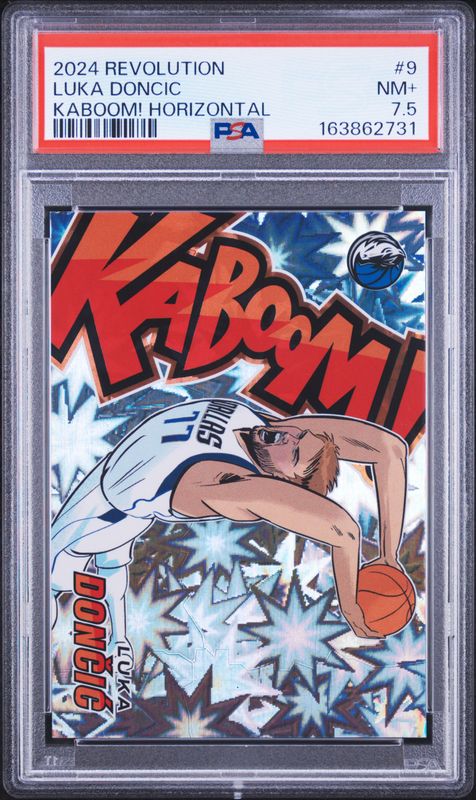 2024 Panini Revolution Kaboom! Horizontal Luka Doncic #9 PSA 7.5