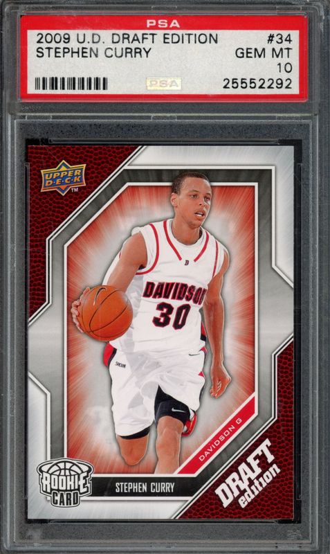 2009 Upper Deck Draft Edition Stephen Curry #34 PSA 10