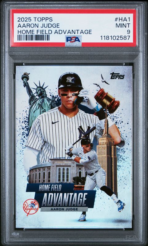 2025 Topps Home Field Advantage Aaron Judge #HA1 PSA 9