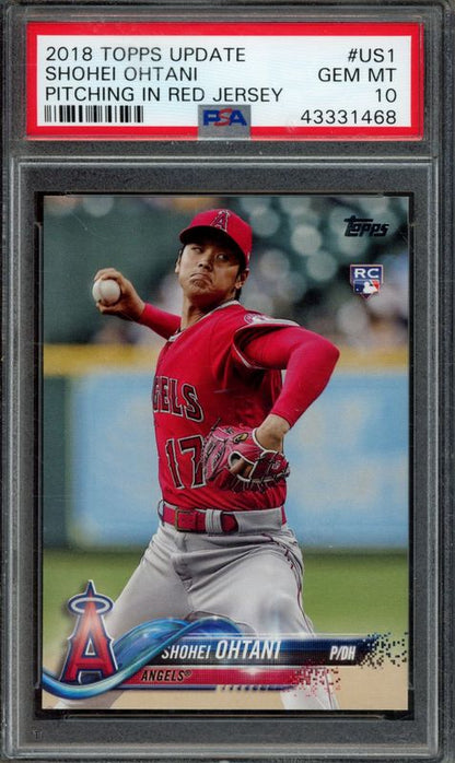 2018 Topps Update Shohei Ohtani #US1 PSA 10