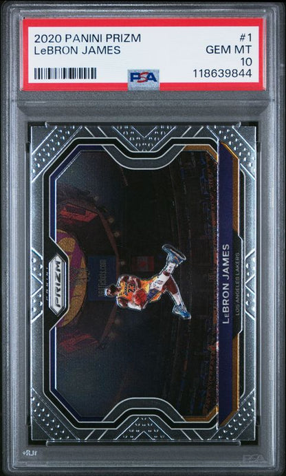 2020 Panini Prizm LeBron James #1 PSA 10