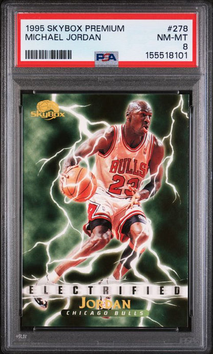 1995 Skybox Premium Michael Jordan #278 PSA 8