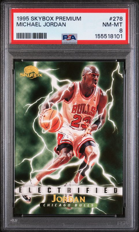 1995 Skybox Premium Michael Jordan #278 PSA 8
